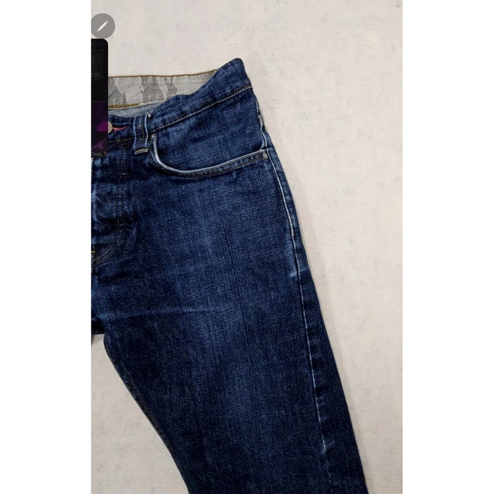 DGK Jeans Mens 32 X 30 Straight Fit Never Wash Selvedge Camo indigo Y2K Vtg - Picture 3 of 14